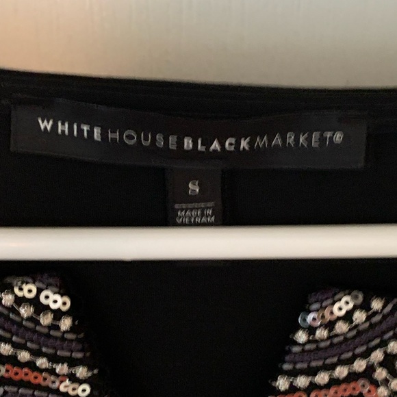 Black mini dress black and white store size S.Material polyester95%, spandex 5%. - Picture 4 of 7